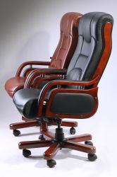 Кресло Ричмонд, кожа черная (642-B+PVC) - интерьер - фото 7