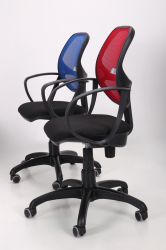 Кресло Бит/АМФ-8 сиденье Сетка черная/спинка Сетка серая - интерьер - фото 12