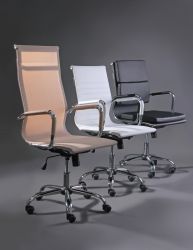 Кресло Slim Net LB (XH-633B) серый - интерьер - фото 12