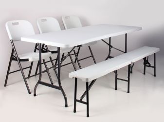 Стілець складаний Knox-F пластик чорний - интерьер - фото 7