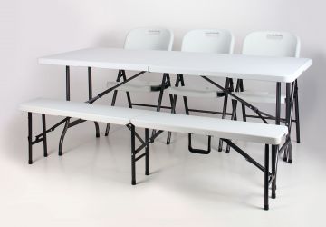 Стілець складаний Knox-F пластик чорний - интерьер - фото 8