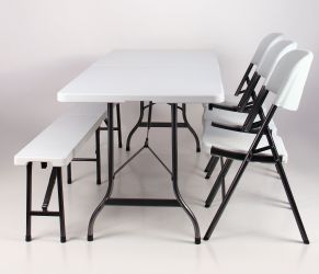 Стілець складаний Knox-F пластик чорний - интерьер - фото 9