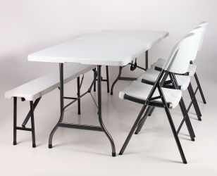 Стілець складаний Knox-F пластик чорний - интерьер - фото 10