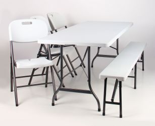 Стілець складаний Knox-F пластик чорний - интерьер - фото 12