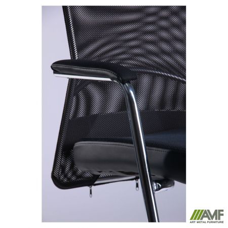 Фото 5 - Кресло Аэро CF хром сиденье сетка Черная, Неаполь N-20/Спинка сетка черная 
