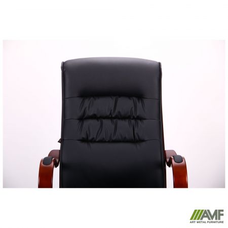 Фото 6 - Кресло Президент 02, кожзам черный (6243 Black PU+PVC)
