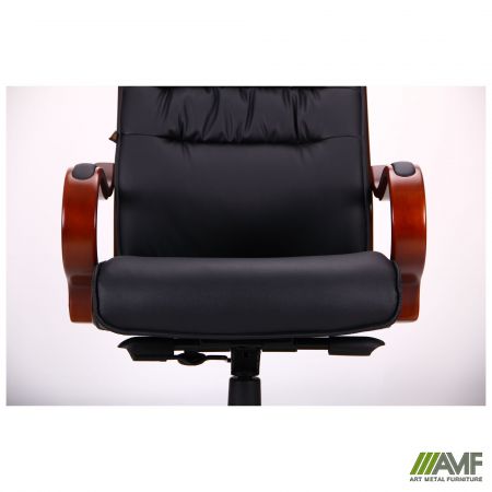 Фото 8 - Кресло Президент 02, кожзам черный (6243 Black PU+PVC)
