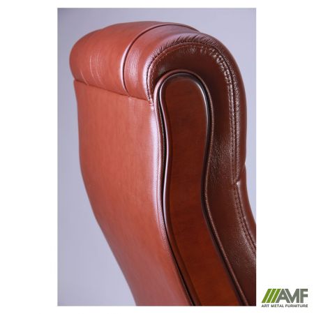 Фото 6 - Кресло Ричмонд, кожа коричневая (642-B+PVC)