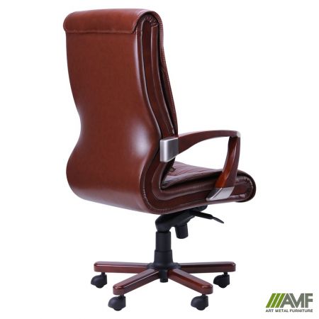 Фото 4 - Кресло Монтана НВ, кожа коричневая (619-B+PVC)