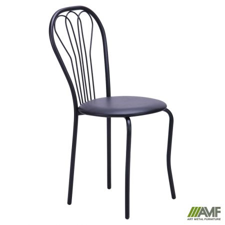 Фото 1 - Стілець Ванеса чорний Шкірозамінник чорний 