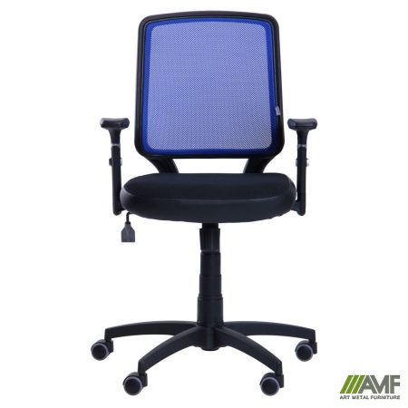 Фото 3 - Кресло Онлайн сиденье Сетка черная/спинка Сетка синяя 