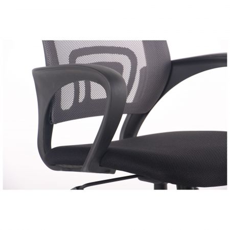 Фото 9 - Кресло Веб сиденье Сетка черная/спинка Сетка серая 