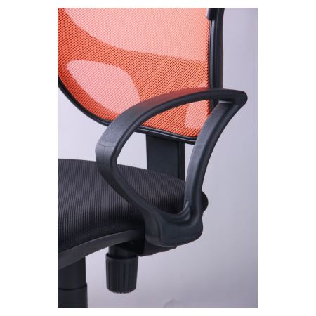 Фото 6 - Кресло Байт/АМФ-4 сиденье Сетка черная/спинка Сетка оранжевая 