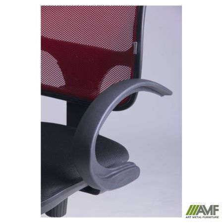 Фото 8 - Кресло Байт/АМФ-5 сиденье Сетка черная/спинка Сетка красная 