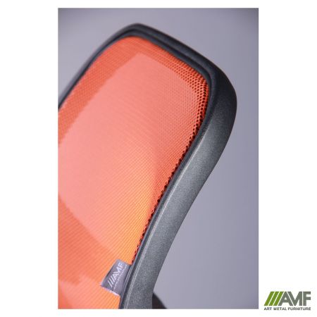 Фото 9 - Кресло Байт/АМФ-5 сиденье Сетка черная/спинка Сетка оранжевая 