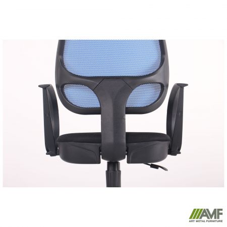 Фото 10 - Кресло Бит/АМФ-8 сиденье Сетка черная/спинка Сетка синяя 