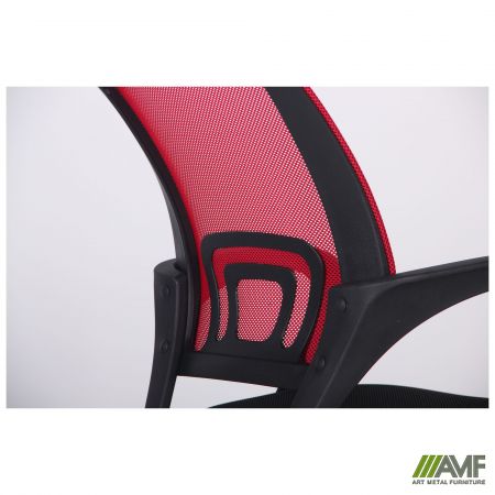 Фото 11 - Кресло Веб сиденье Сетка черная/спинка Сетка красная 