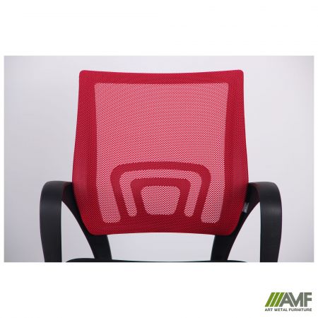 Фото 6 - Кресло Веб сиденье Сетка черная/спинка Сетка красная 