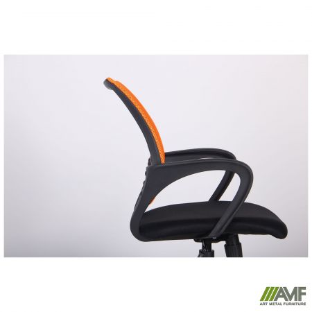Фото 11 - Кресло Веб сиденье Сетка черная/спинка Сетка оранжевая 