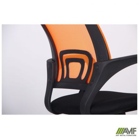Фото 13 - Кресло Веб сиденье Сетка черная/спинка Сетка оранжевая 