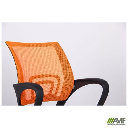 Фото 8 - Кресло Веб сиденье Сетка черная/спинка Сетка оранжевая 