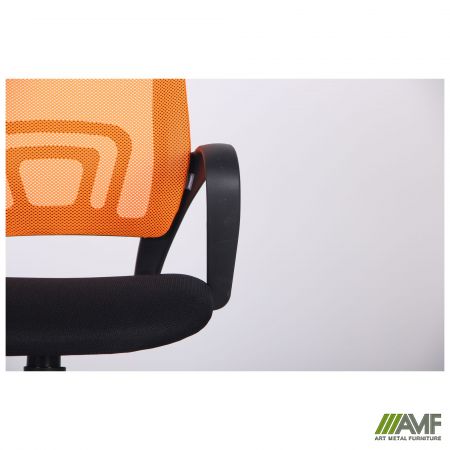 Фото 9 - Кресло Веб сиденье Сетка черная/спинка Сетка оранжевая 