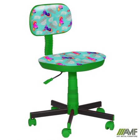 Фото 1 - Кресло детское Киндер Пони - бирюзовый (пластик зеленый)