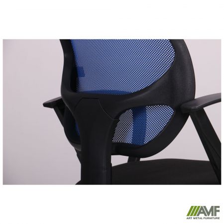 Фото 7 - Кресло Бит/АМФ-7 сиденье А-1/спинка Сетка синяя 
