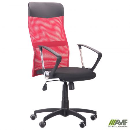 Фото 1 - Кресло Ultra сиденье А-1/спинка Сетка красная, вставка Скаден черный 