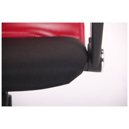 Фото 8 - Кресло Ultra Хром сиденье C-1/спинка Сетка красная, вставка Скаден черный