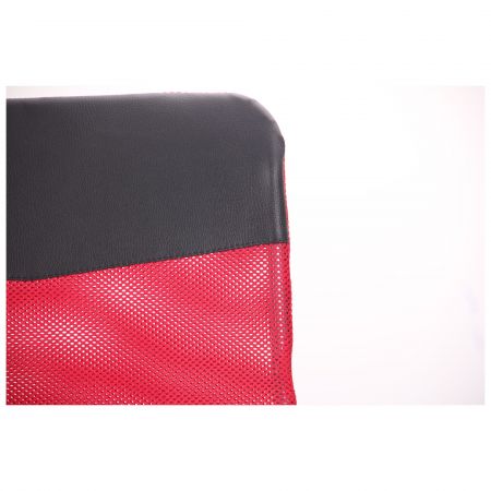 Фото 9 - Кресло Ultra Хром сиденье C-1/спинка Сетка красная, вставка Скаден черный