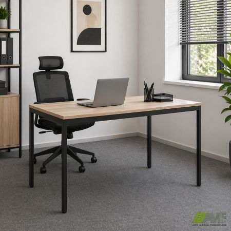 Фото 1 - Стіл Турін розбірний (1000х600х750H) чорний графіт/Дуб Сонома 