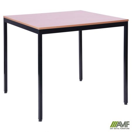 Фото 2 - Стіл Турін розбірний (680х680х750H) чорний графіт/Бук 