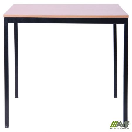 Фото 3 - Стіл Турін розбірний (680х680х750H) чорний графіт/Бук 