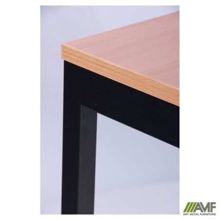 Фото 6 - Стіл Турін розбірний (680х680х750H) чорний графіт/Бук 