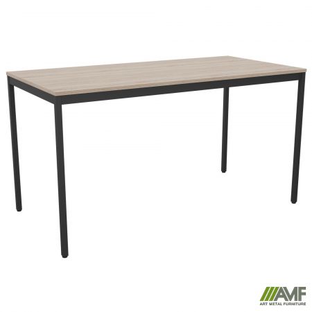 Фото 1 - Стол Турин разборной (1387х680х750H) черный графит/Дуб Сонома 