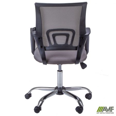 Фото 3 - Крiсло Веб Хром Сiтка сiра 