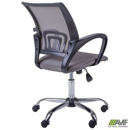 Фото 4 - Крiсло Веб Хром Сiтка сiра 