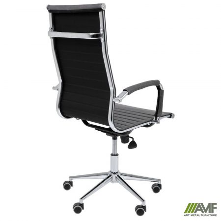 Фото 5 - Крiсло Slim HB Хром Tilt WAX Dark Grey 