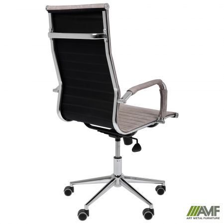 Фото 5 - Крiсло Slim HB Хром Tilt WAX Light Grey 