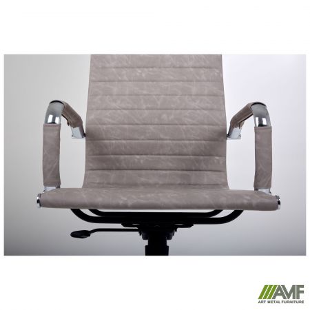 Фото 6 - Крiсло Slim HB Хром Tilt WAX Light Grey 