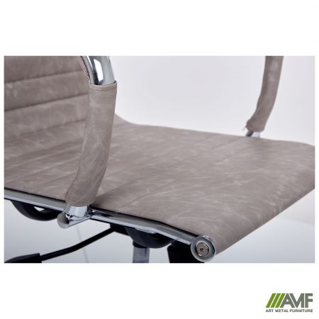 Фото 7 - Крiсло Slim HB Хром Tilt WAX Light Grey 