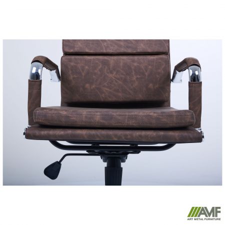 Фото 7 - Крiсло Slim FX HB Хром Tilt WAX Coffee 