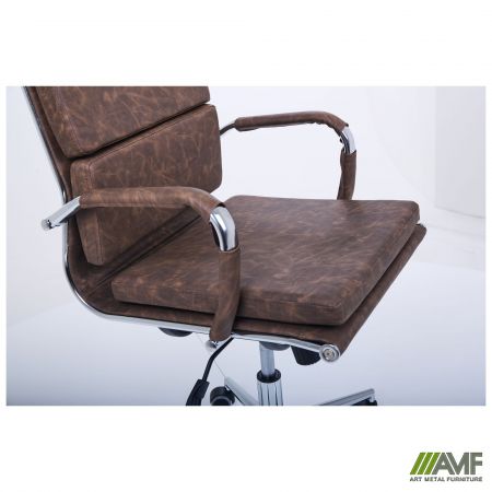 Фото 8 - Крiсло Slim FX HB Хром Tilt WAX Coffee 