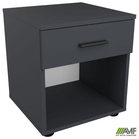 Фото 1 - Тумба приліжкова City одна шухляда (400х400х450Н) Антрацит 