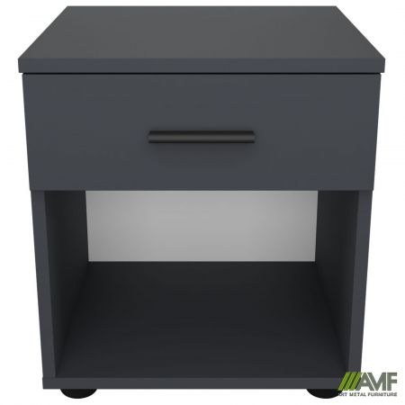 Фото 2 - Тумба приліжкова City одна шухляда (400х400х450Н) Антрацит 