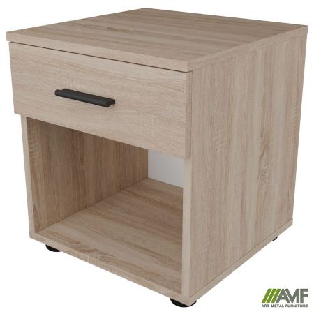 Фото 3 - Тумба приліжкова City одна шухляда (400х400х450Н) Дуб Сонома 