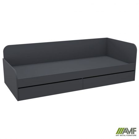 Фото 1 - Ліжко односпальне City дві шухляди під матрац 1900х800 Антрацит 