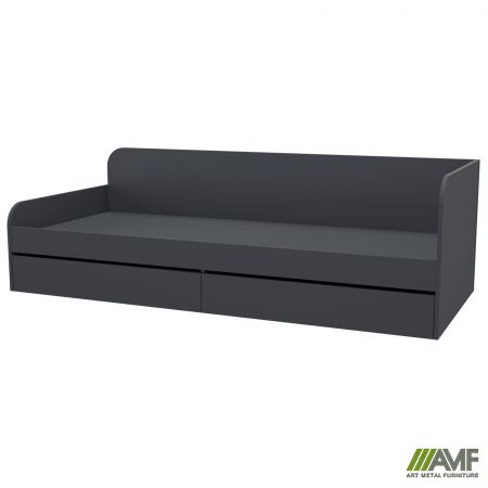 Фото 3 - Ліжко односпальне City дві шухляди під матрац 1900х800 Антрацит 