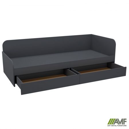 Фото 4 - Ліжко односпальне City дві шухляди під матрац 1900х800 Антрацит 